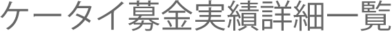 ケータイ募金実績詳細一覧