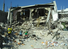 ハイチ地震の様子